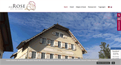Desktop Screenshot of hotel-zur-rose.eu