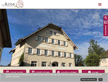 Tablet Screenshot of hotel-zur-rose.eu